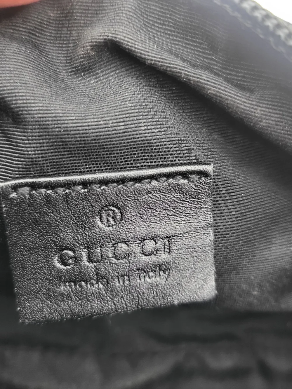 Gucci GG Denim Canvas Small Cosmetic Toiletry Pouch..Authentic. Full Set....